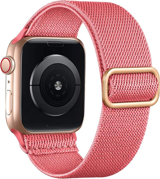 Lerobo Braided Band Compatible with Apple Watch Series 11 10 9 8 7 46mm 45mm 41mm Ultra SE 3 2 1 49mm Series 6 5 4 3 44mm 40mm 38mm 42mm Men iWatch Bands Women Stretchy Nylon Solo Loop Sport Strap