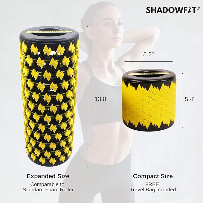 Shadowfit Foam Roller - Muscle Roller & Massage Roller for Trigger Point, Stretching Equipment for Legs, Hamstrings, Upper & Lower Back Pain