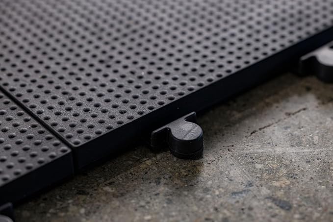 Baselayer Interlocking Floor Tile Trim Pieces - Beveled Edges and Corners - Durable ½ in TPE (Rubber Like, NOT Foam, no Odor) - 10 Edges and 4 Corners - Made in USA