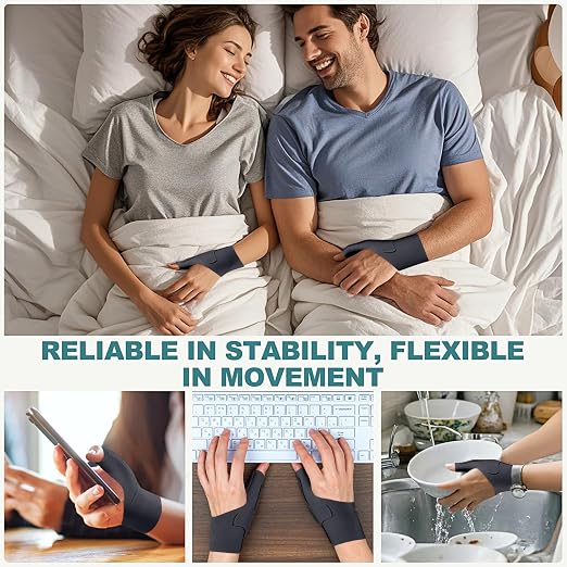 Wrist Thumb Brace Mommy Compression Stabilizer Waterproof Thumb Spica Splint for Arthritis,Trigger Finger,De Quervains Tenosynovitis,Tendonitis,CMC Joint Pain and Support-Women Men-Left or Right Hand