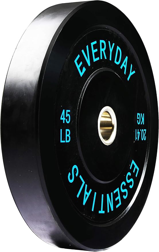 Fitvids 2-Inch Olympic Bumper Plates, Perfect Weight Plates for Weightlifting and Strength Training, Multiple Weights Available