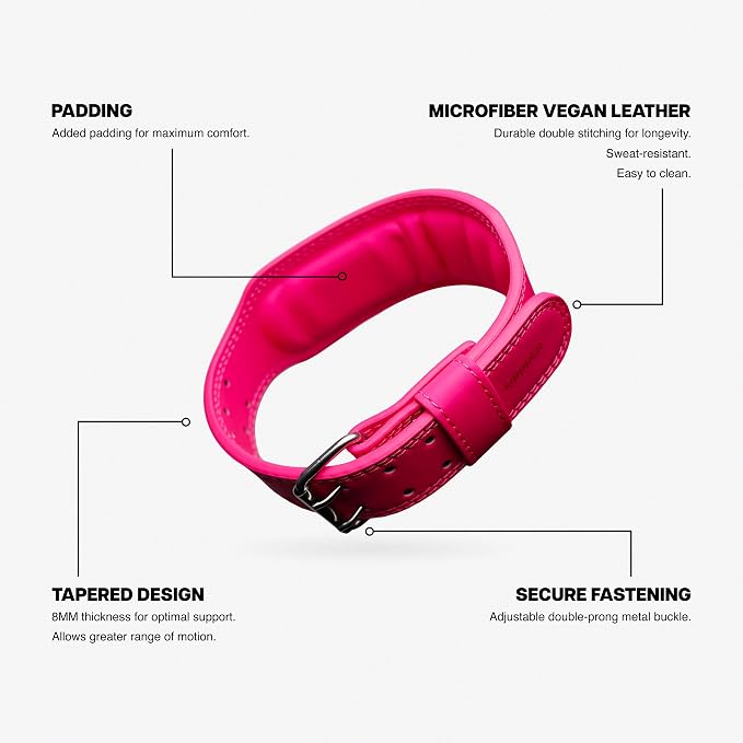 Weight Lifting Belt - Double Prong 4” to 2.5” Tapered Premium Lifting Belt for Men and Women - Ultimate Back Support For Weightlifting and Powerlifting | Premium Fitness Gear