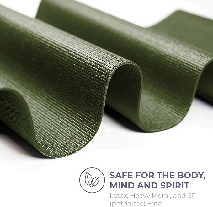 Voyage 5mm Studio Yoga Mats, 6 Pack, 72x24in | Extra Long, Anti-Tear Exercise Mats for Workout, Stretching, Fitness - Non Slip Gym Mats for Home, Schools and Studios