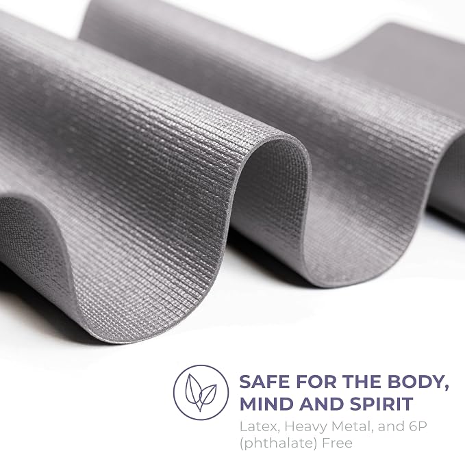 Voyage 5mm Studio Yoga Mats, 6 Pack, 72x24in | Extra Long, Anti-Tear Exercise Mats for Workout, Stretching, Fitness - Non Slip Gym Mats for Home, Schools and Studios