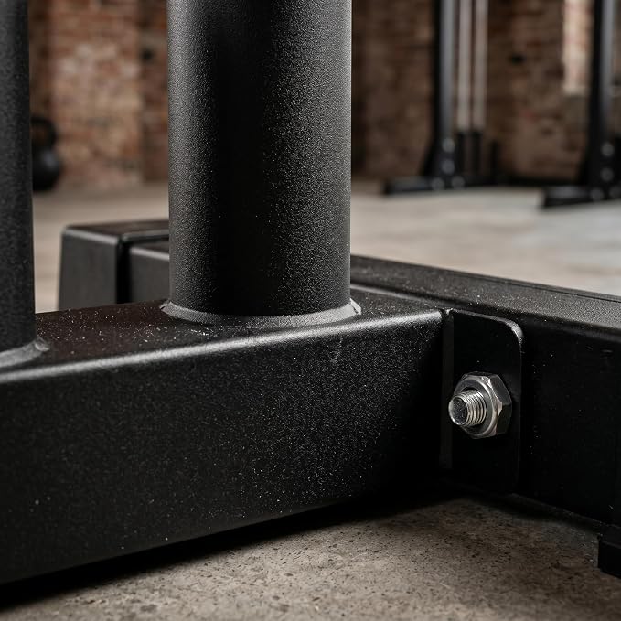 Barbell Storage Rack, 5-Post Weight Bar Holder for 2'' Olympic Bars, Durable Barbell Stand, Space-Saving Floor Stand 500 lb Capacity