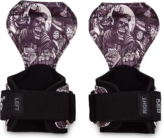 Cobra Grips Weight Lifting Gloves with Adjustable Neoprene Padded Wrist Wraps - Heavy Duty Alternative to Power Lifting Hooks for Deadlifts