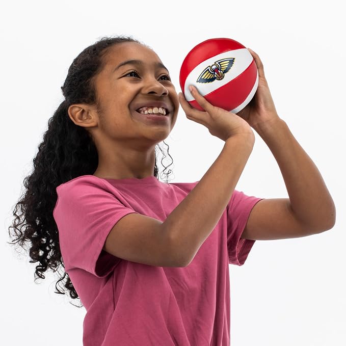 Franklin Sports NBA Toy Basketballs - 2 Pack of Kids Soft Mini Basketballs for Over The Door + Indoor Hoops - NBA Fan Shop