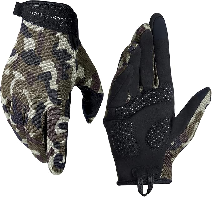 Full Finger Workout Gloves for Men, Full Palm Protection Deep | Breathable Gym Exercise Weight Lifting Gloves, Exercise, Fitness, Training, Cycling, Anti-Slip