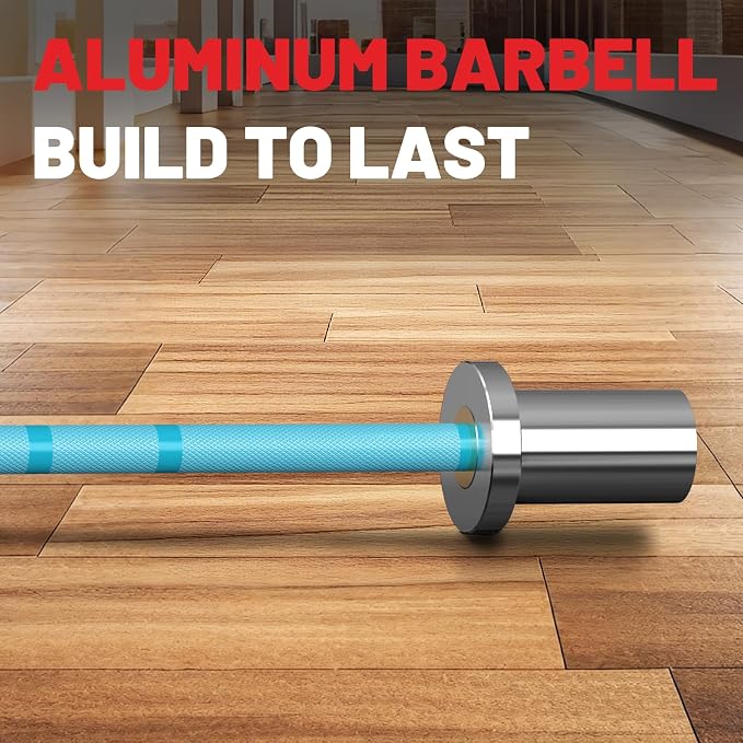 5LB Mini Barbell Bar 4ft Technique Training Barbell For Beginner Women kid | PAPABABE 5LB Mini Barbell Bar 4ft Technique Training Barbell for Beginner Women kid 2-inch Plate Barbell for Home Gym Fitness