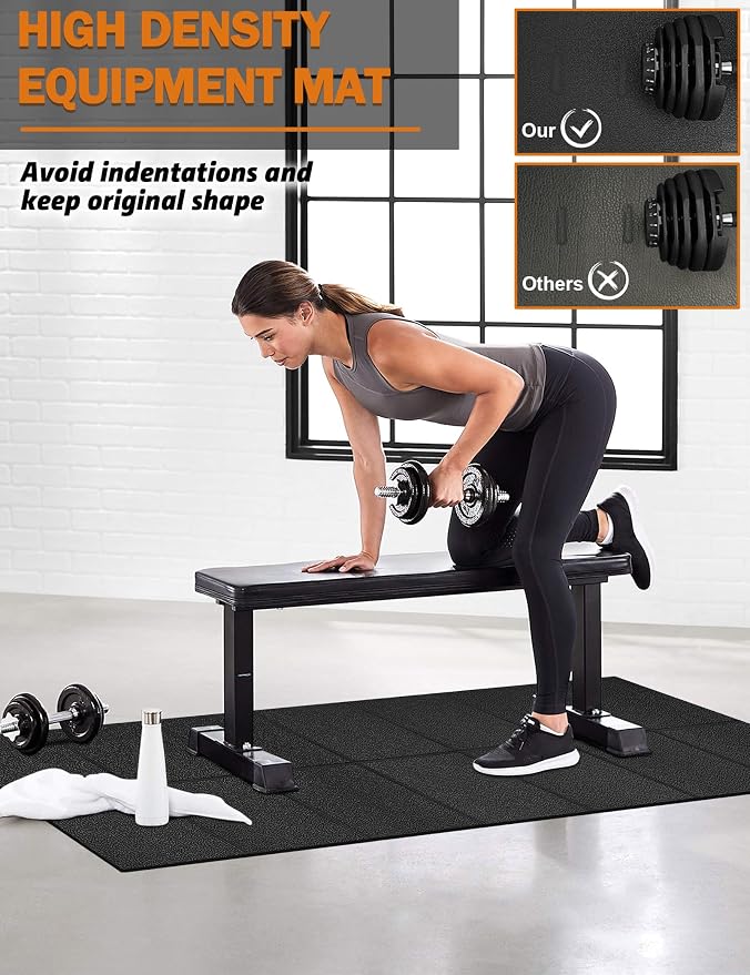 Treadmill Mat 68"x24", WERCHO Foldable Walking Pad Mat for Carpet Hardwood Floors 4mm Heavy-Duty Exercise Equipment Mat for Treadmil Pad,Spin Bike, Elliptical Trainer, Home, Gym