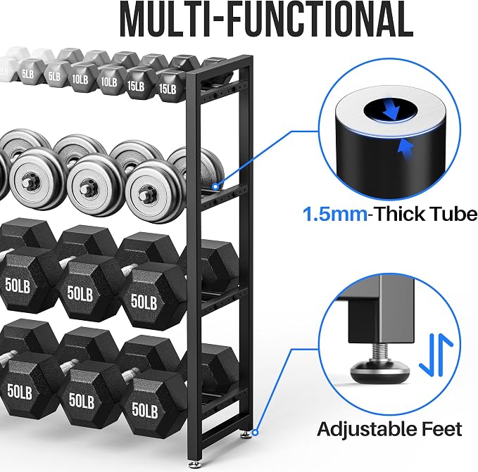 3 Tier Dumbbell Rack, Weight Rack for Home Gym