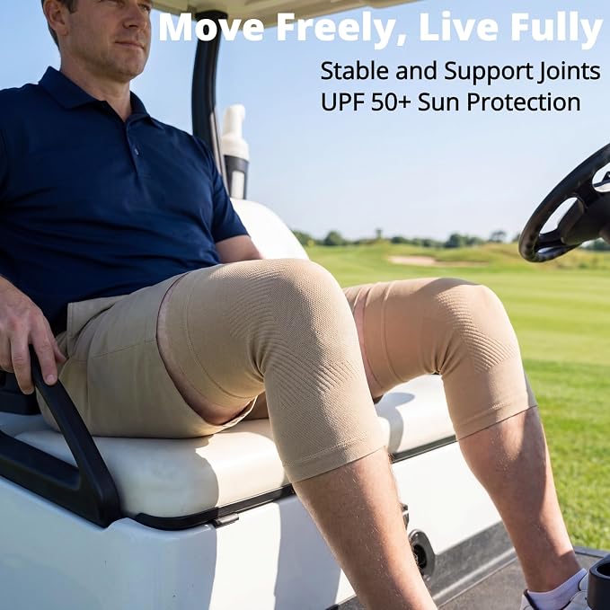 Knee Compression Sleeves, 1 Pair, Can Be Worn Under Pants, 20-30mmHg Strong Support Knee Brace for Unisex, Knee Support for Meniscus Tear, Arthritis, Pain Relief, Injury Recovery, Sports, Daily Wear