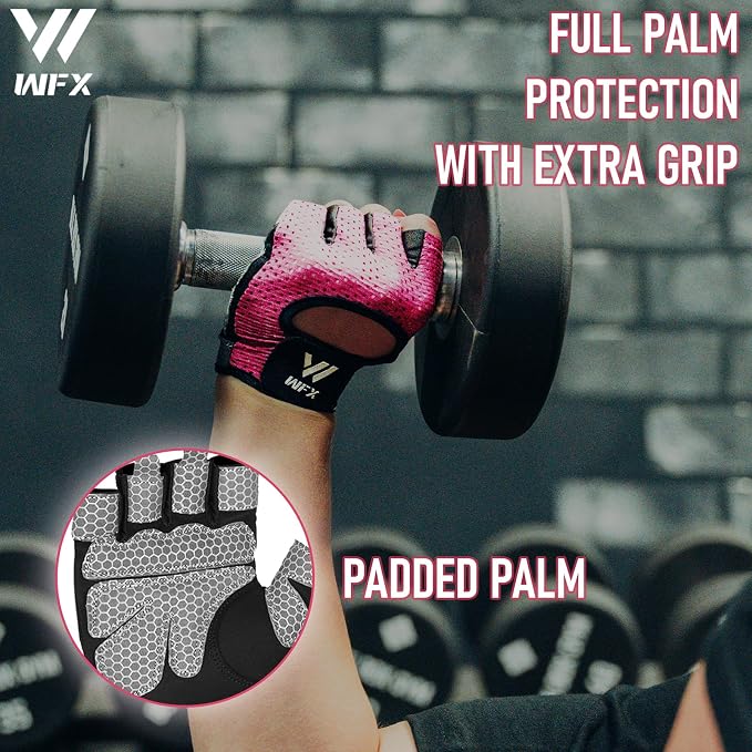 WESTWOOD FOX Weight Lifting Gloves for Men Women Gym Gloves with Wrist Wrap Support for Workout Training Exercise Fitness Hanging, Pull ups for Dumbbell, Cycling