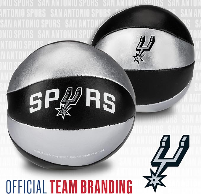 Franklin Sports NBA Toy Basketballs - 2 Pack of Kids Soft Mini Basketballs for Over The Door + Indoor Hoops - NBA Fan Shop