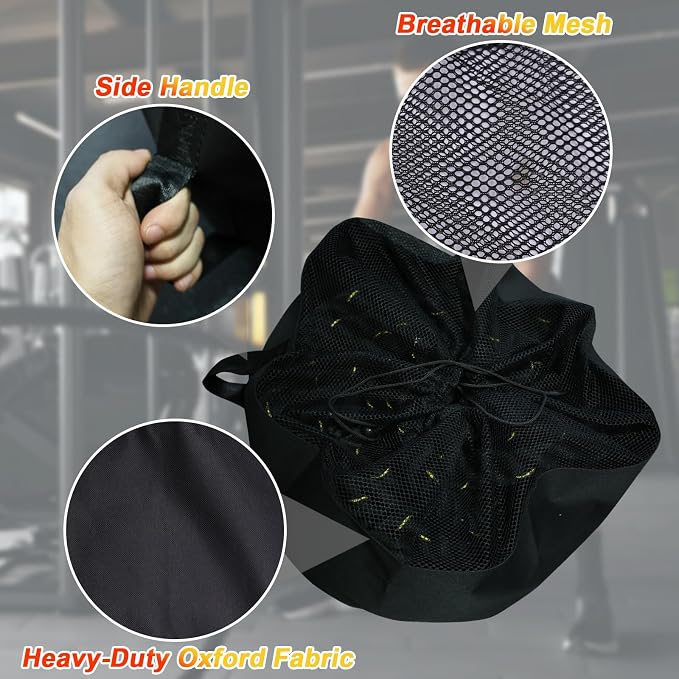 J Bryant Extra Large Battle Rope Storage Bag – Heavy-Duty Carry Sack for Training Ropes, Jump Ropes & Gym Accessories