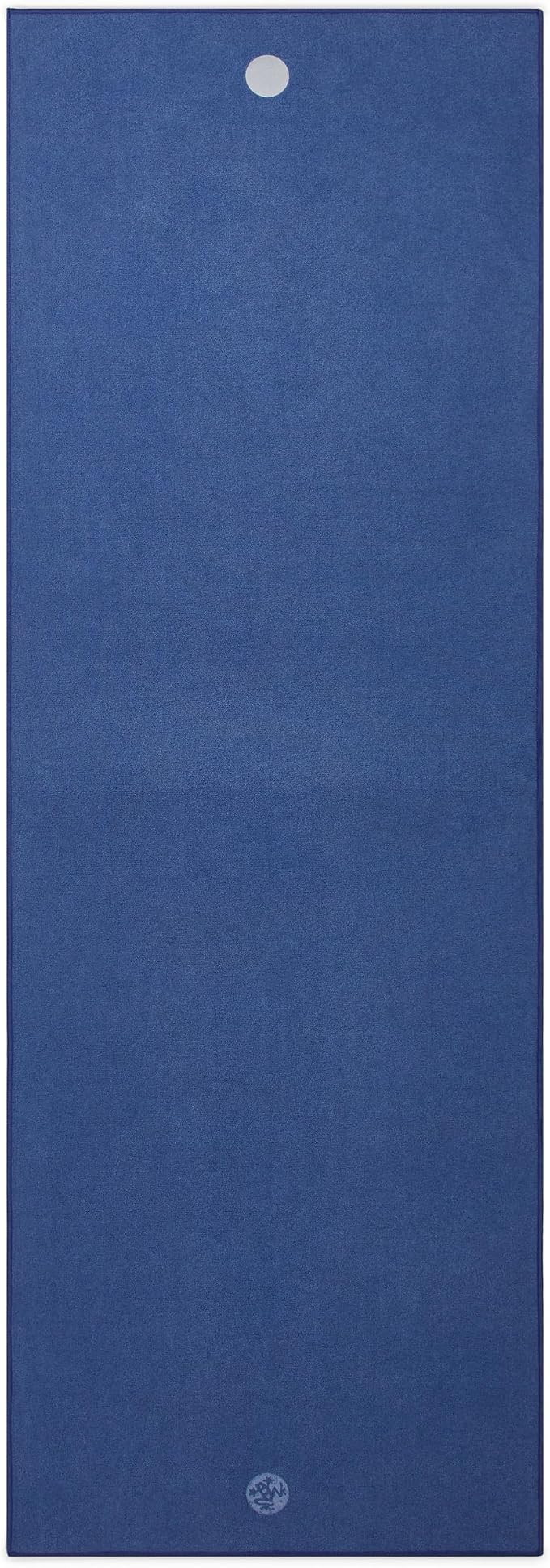 Manduka Yogitoes Hot Yoga Mat Towel - 71" | Moisture Activated Grip | Patented Silicone Nubs | Highly Absorbent, Durable & Easy Care | Made from Recycled Materials | 71 x 24 Inches | Moon