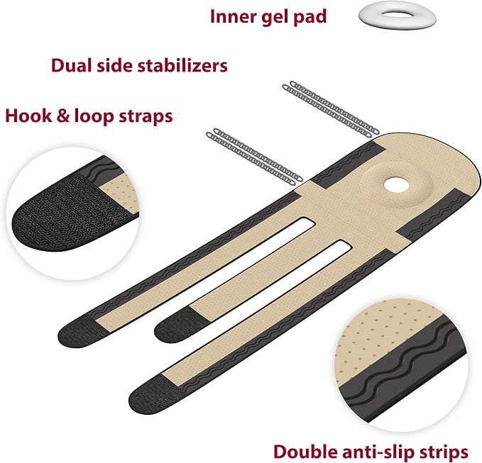 KARM Plus Size Knee Brace for Women & Men Plus Size - Adjustable Knee Support Brace for Meniscus Tear, Arthritis Pain, Compression with Side Stabilizers - Obese People (XL/XXL/3XL Beige)