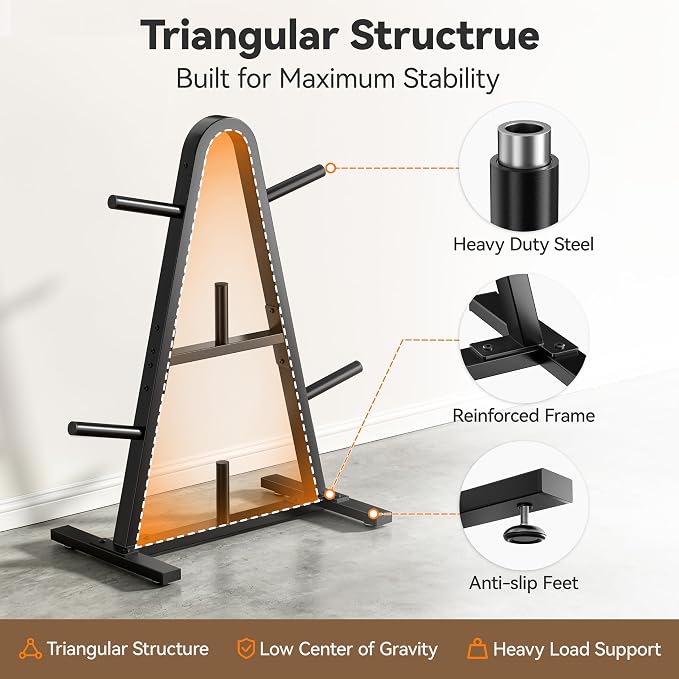 Weight Rack for Home Gym, 400 LB Weight Tree