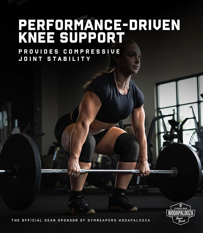 Gymreapers 5MM Knee Sleeves for Weightlifting, Squats, Powerlifting, and Functional Training – Compression Knee Support for Men & Women – Joint Protection & Recovery – Pair