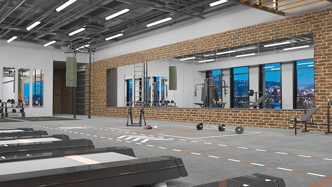 Keonjinn 65" x 22" x 2PCS Full Length Home Gym Mirror for Wall,Frameless Glass Large Body Workout Mirrors for Gym, Bedroom, Garage, Studio, Oversized Tall Mirror, Activity, Wall Mounted Only