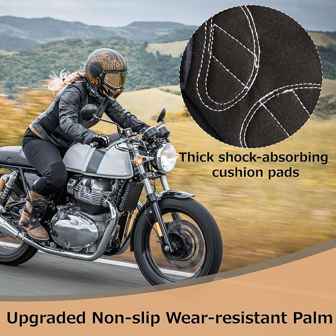 Skeleton Gloves Adjustable Lightweight Racing Skull Sports Work Bone Gloves Anti-Slip Breathable for Men & Women Motorcycle, Cycling, Biking, Workout