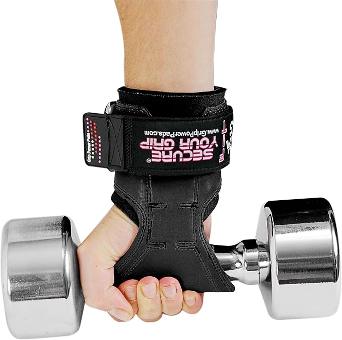 Cobra Grips Weight Lifting Gloves with Adjustable Neoprene Padded Wrist Wraps - Heavy Duty Alternative to Power Lifting Hooks for Deadlifts