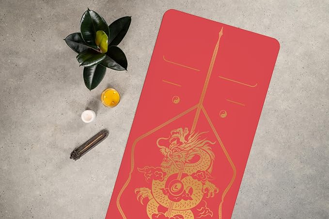 Liforme Zodiac Yoga Mat - Patented Alignment Design, Advanced Non-Slip Grip | Eco-friendly, Non-Toxic, Sweat-Resistant, long, wide, 4.2mm thick mat for comfort, recommended for Hot Yoga, Free Yoga Bag