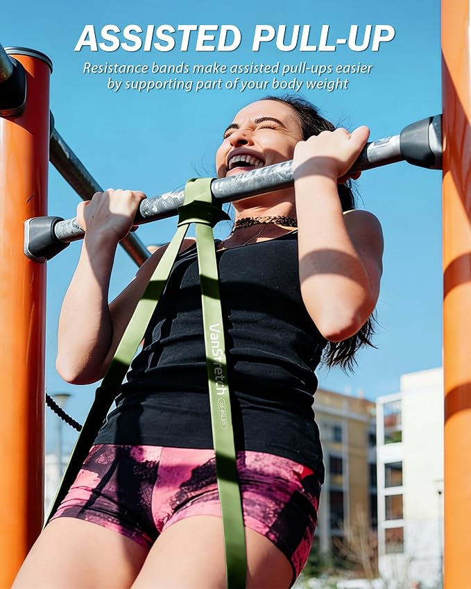 Resistance Bands for Working Out,5-Level Elastic Pull Up Assistance Bands Set for Men & Women,Exercise Bands for Home Workouts,Fitness,Training & Physical Therapy