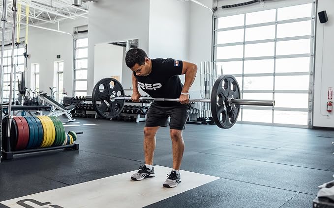 Rep Fitness Barbells- Choose between the Teton Training Barbell (15 or 20KG), Delta Mixed-Use Bar (20KG), Badlands Powerlifting Barbell (20KG)