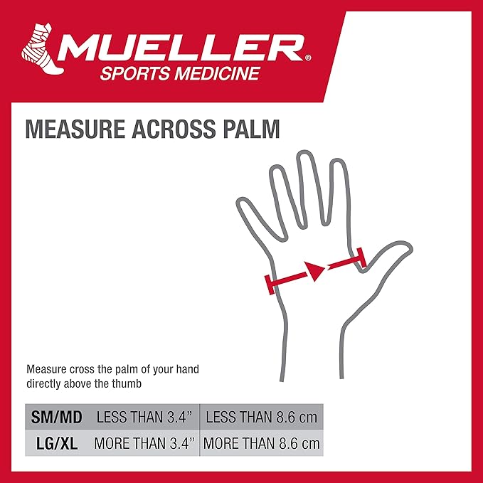 MUELLER Sports Medicine Compression Glove for Men and Women, Hand & Wrist Pain Relief Support, Ideal for Carpal Tunnel, Arthritis, Fits Right or Left, Beige