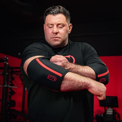 SBD Elbow Sleeves – Maximum Support & Compression with Full Mobility – Strength Training & Powerlifting, Made in Great Britain