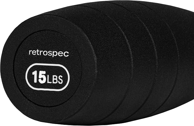 Retrospec Grip Steel Club Strength Training, Rehabilitation, Stretching, Conditioning and Rotational Training - Options for Women & Men