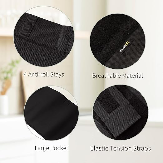 BraceUP Plus Size Back Brace for Woman and Man - Extra Large Lower Back Support with Straps and Compressions, Back Pain Relief, Abdominal Plus Size Binder (3XL 52-62 In)