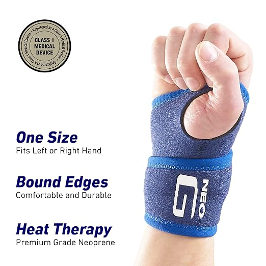 Neo-G Wrist Brace for arthritis pain and support - for Joint Pain, Sprains, Strains, Instability - Adjustible Compression Wrist Support - One Size - Class 1 Medical Device