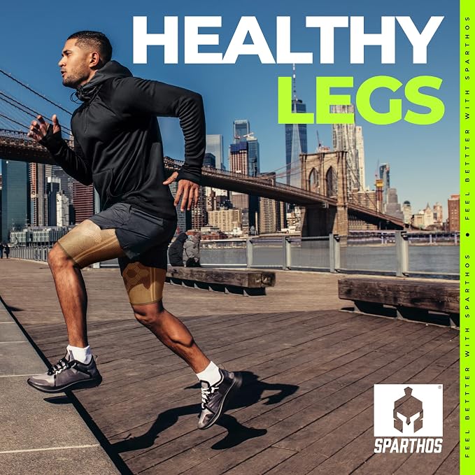 Sparthos Thigh Compression Sleeves, Quad Wrap, Hamstring Brace