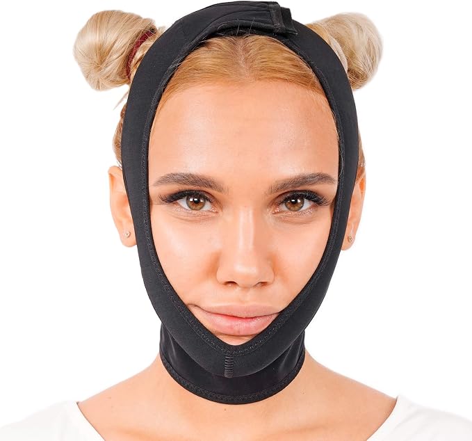 invera Chin Compression Garment After Liposuction Surgery, Neck Cover Strap Bandage