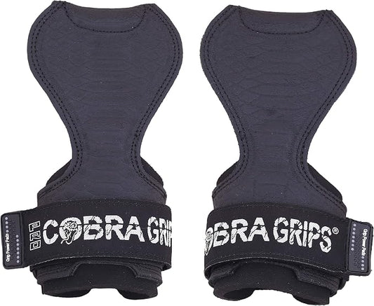 Cobra Grips Weight Lifting Gloves with Adjustable Neoprene Padded Wrist Wraps - Heavy Duty Alternative to Power Lifting Hooks for Deadlifts