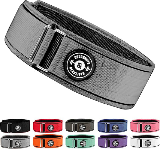 Weight Lifting Belt for Squats, Weightlifting Belt for Deadlifts - 4in Back Support for Bodybuilding | Powerlifting, Locking Metal Buckle, Weight Lifting Belts for Men - Quick Locking