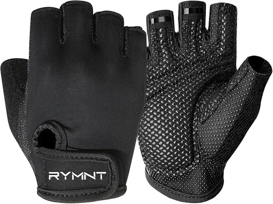 Workout Gloves for Women Men, Weight Lifting Gloves Padded, Full Palm Grip | Gym Grip Gloves for Weightlifting, Rowing, Exercise, Cycling, Dumbbells, Kettlebells, Home Work Out Equipment, Half-finger