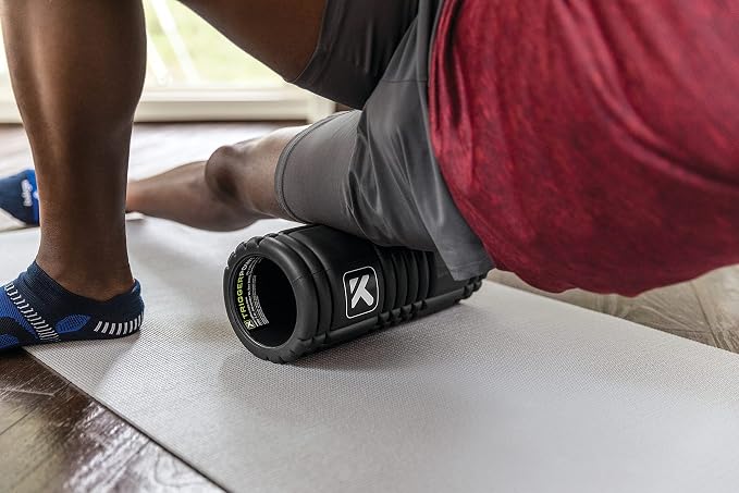 TRIGGERPOINT Performance Therapy Grid Foam Roller for Exercise, Deep Tissue Massage and Muscle Recovery, Original (13-Inch), Midnight, One Size (Pack of 6)