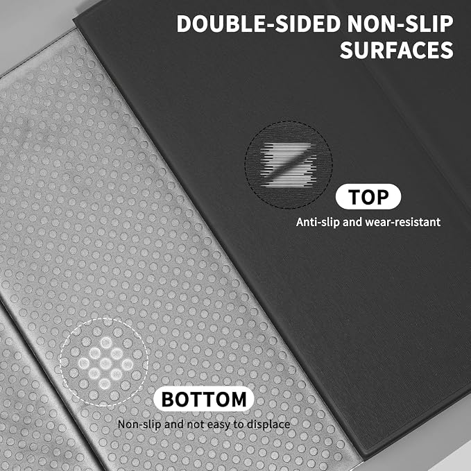 Foldable Yoga Mat Extra Large 74"×31.5" | Double-Sided Non-Slip,Extra Wide Foldable Design,8mm Extra Thick,Exercise Mat for Home, Studio and Travel Use