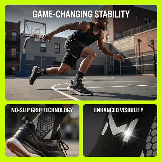 Ankle Brace 2 Pack, Adjustable Lace-Up Ankle Support with Stabilizing Straps, Breathable Compression Ankle Sleeve for Sports Basketball Running Daily Use Men Women(Green)