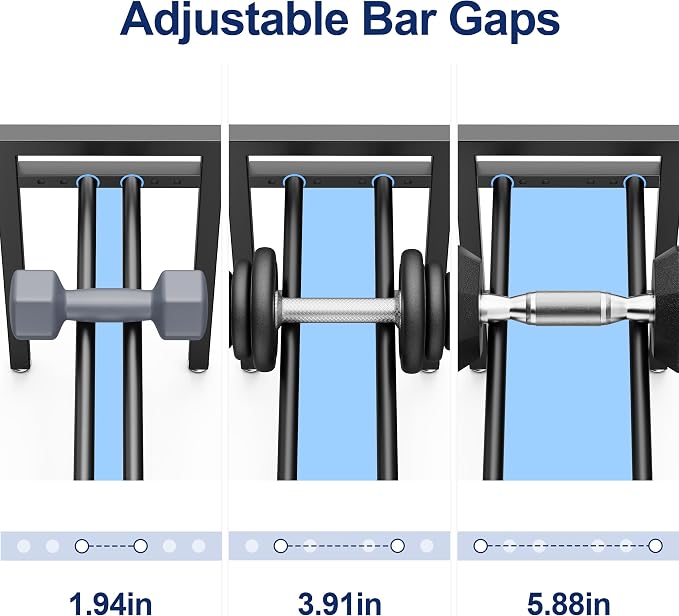 Dumbbell Rack 2-Tier Adjustable Weight Rack For Home Gym Dumbbells Kettlebell (Rack Only)