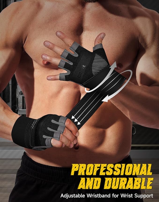 COFIT Breathable Workout Gloves, Antislip Weight Lifting Gym Gloves for Men Women, Superior Grip & Palm Protection for Weightlifting, Fitness, Exercise, Training