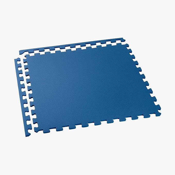 We Sell Mats 1/2 Inch Thickness Multipurpose EVA Foam Floor Tiles, Interlocking Floor Mat for Indoor Gym and Home Use, 24 in x 24 in, Blue