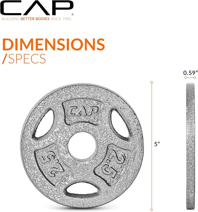 CAP Barbell Standard 1-Inch Grip Weight Plates