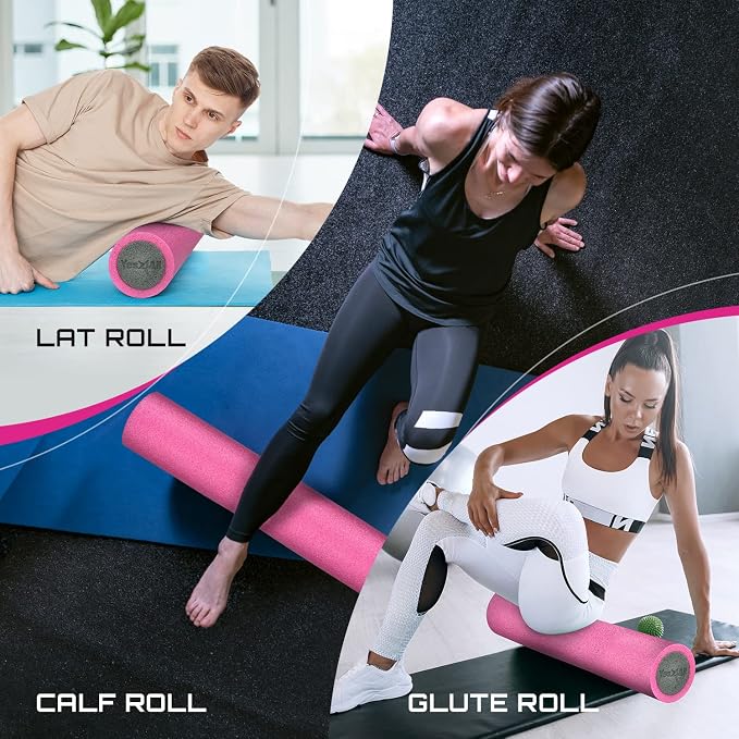 Yes4All Medium Firm Two-Layer PE Foam Roller for Yoga & Pilates