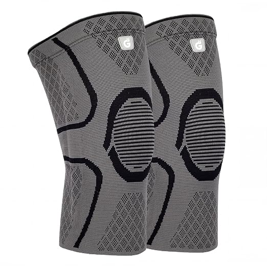 GOOGAH Knee Brace for Women Men - Knee Compression Sleeve for Knee Pain Relief, Arthritis, Meniscus Tear, ACL & MCL Support (2 Pack)