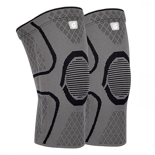 GOOGAH Knee Brace for Women Men - Knee Compression Sleeve for Knee Pain Relief, Arthritis, Meniscus Tear, ACL & MCL Support (2 Pack)