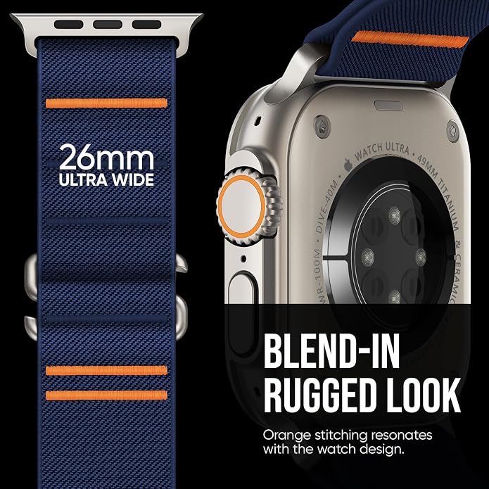 Suitisbest 2 Pack Sport Band Compatible with Apple Watch Ultra Band 49mm 46mm 45mm 44mm 42mm 41mm 40mm 38mm, Stretchy Sport Loop Strap for iWatch Series 11 10 9 8 7 6 5 4 3 2 1, SE 3 2 1, Ultra 3 2 1